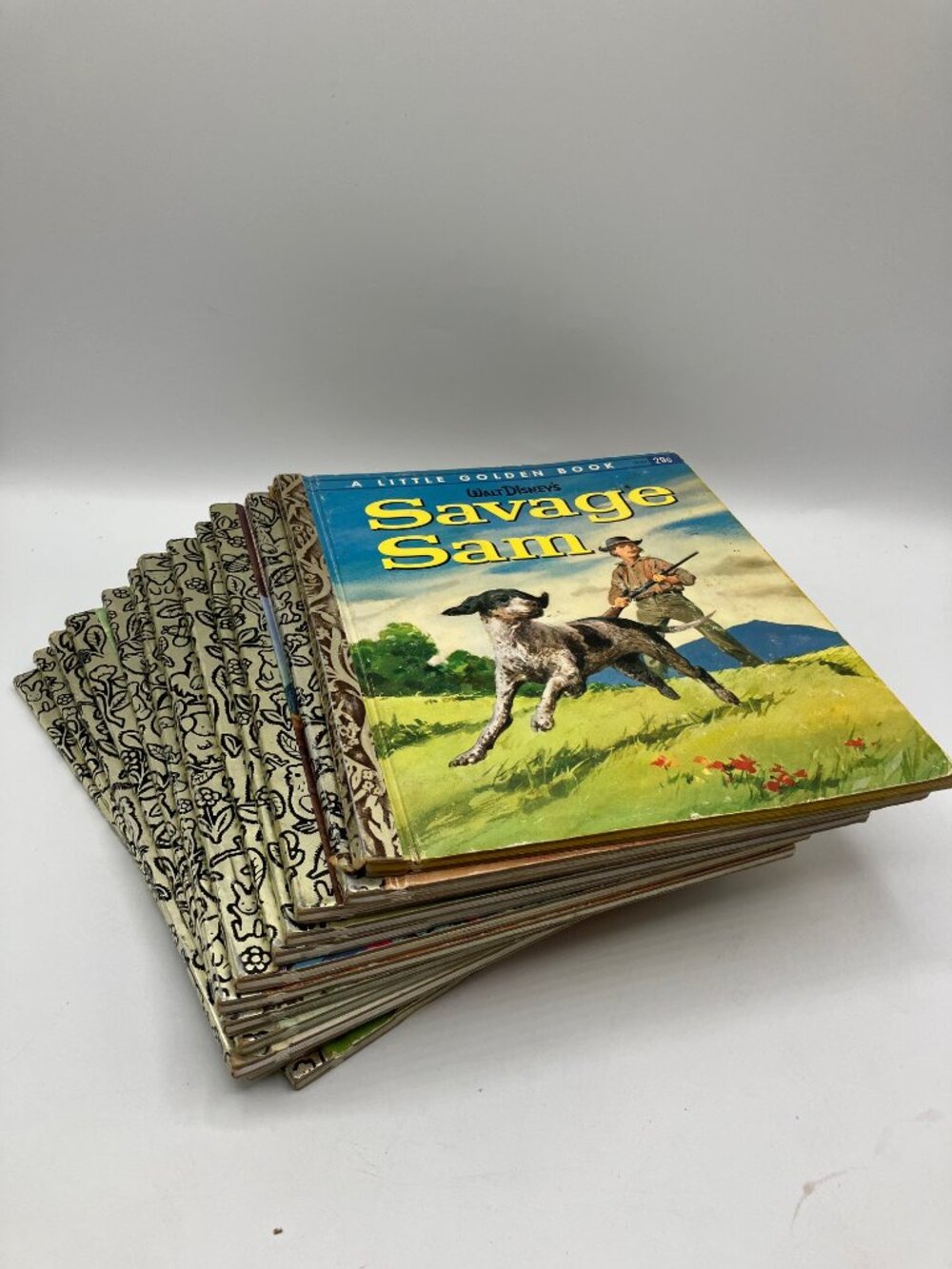 Twelve Vintage Little Golden Books Various Titles Good/Fair Condition 1963-1997